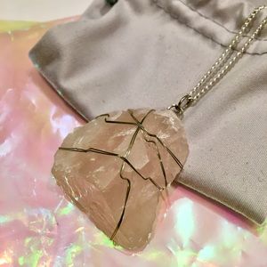 2/$25 Rose Quartz Crystal Necklace